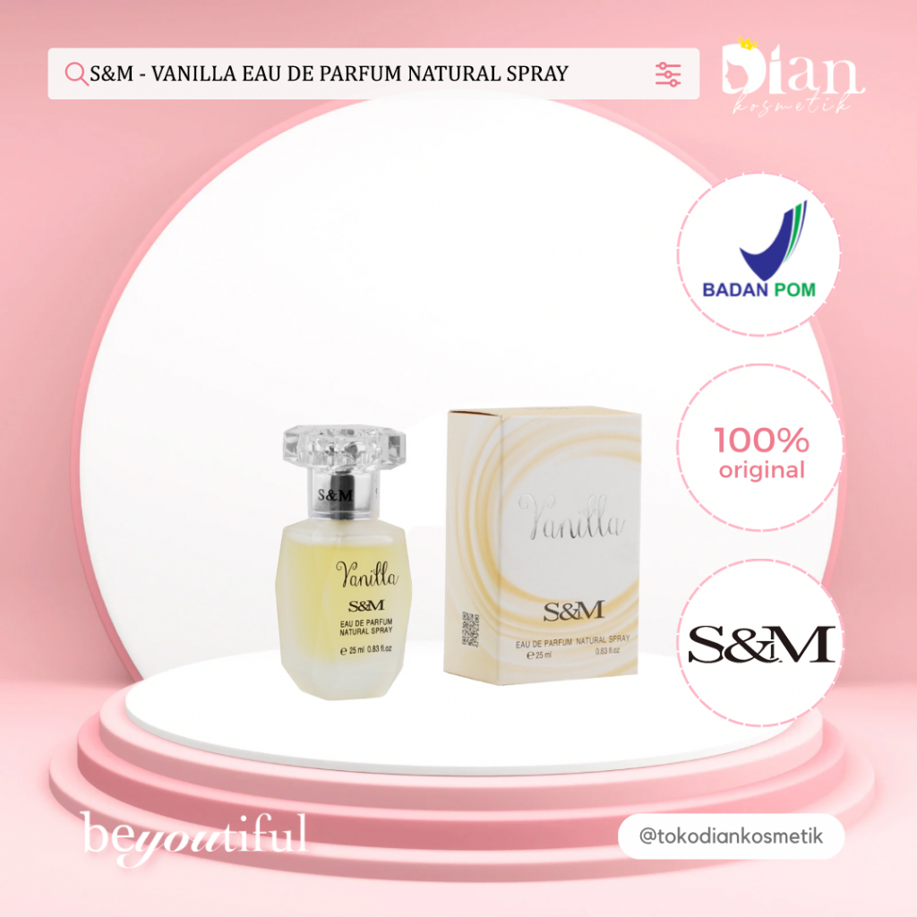 S&M - (VANILLA) EAU DE PARFUM NATURAL SPRAY