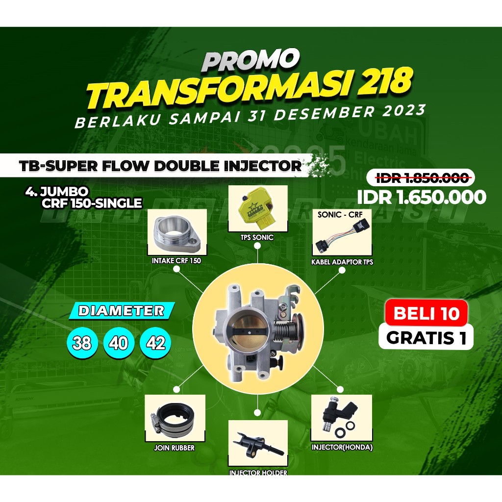 THROTTLE BODY CRF BRT