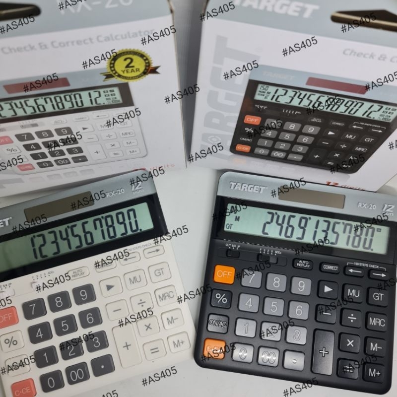 

NEW Kalkulator / Calculator Check Dagang Meja Digital TARGET ORIGINAL ASLI RX-20 (12 digit)