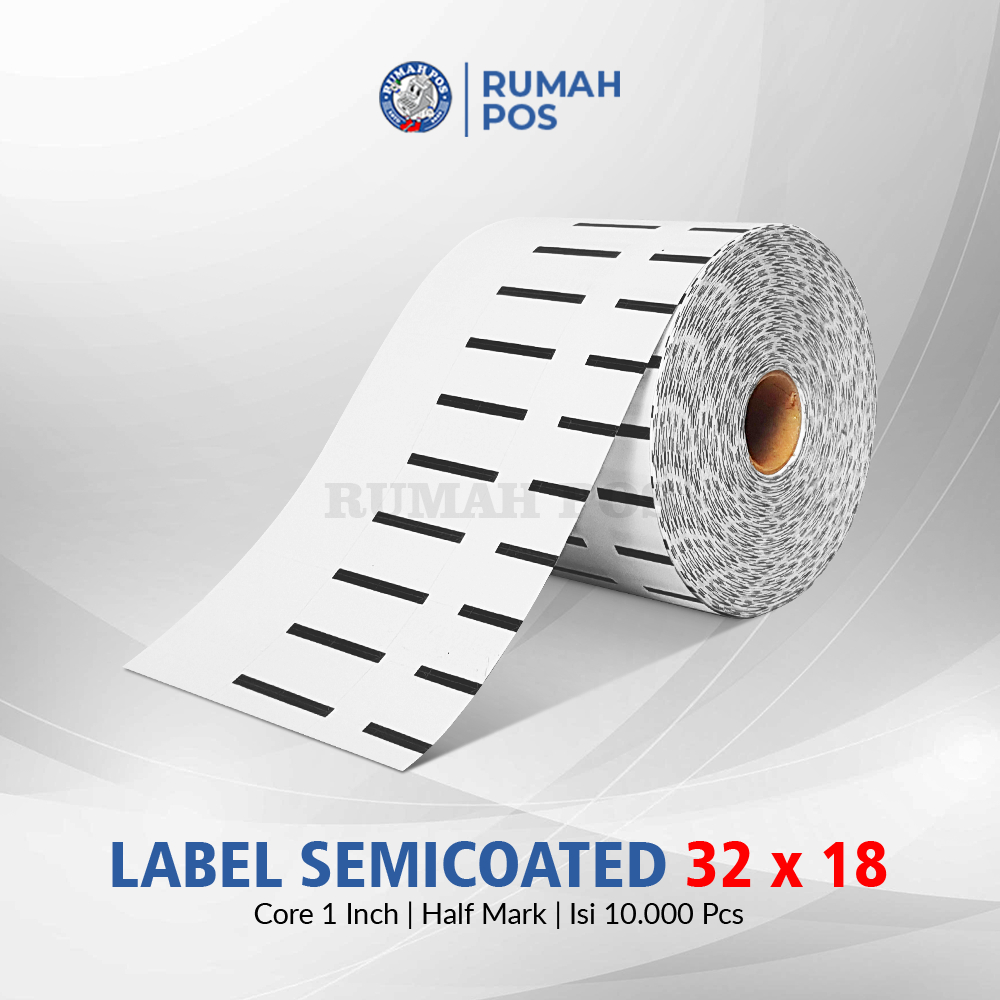 

Label Barcode SEMICOAT 32 X 18 Kertas Sticker Blackmark Isi 10.000pcs
