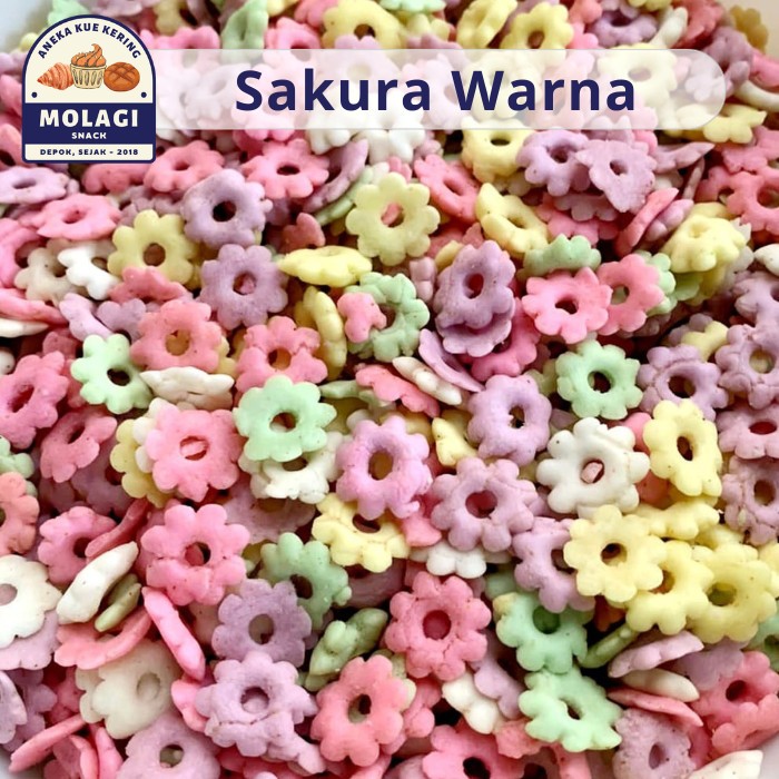 

Ajisan Pilus Ribut Sakura Warna 250 Gram - Molagi Snack