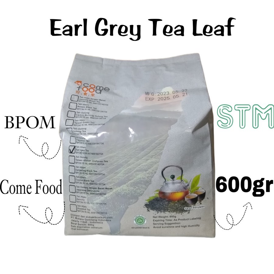 

Earl Grey Black Tea Leaf / Teh Hitam Bergamot Oil Kualitas Premium