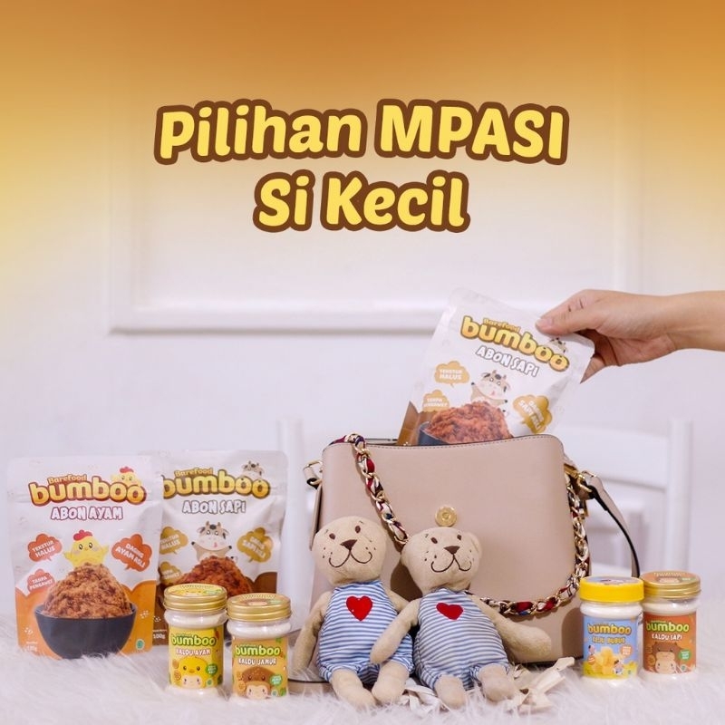 

BUMBOO ABON MPASI Bayi Lembut 100 gr Daging Ayam Sapi Asli / Abon Anak Non MSG
