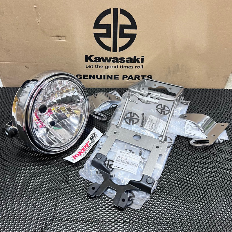 REFLEKTOR LAMPU BULAT NINJA SET BRACKET ORI LAMPU NON ORI NINJA SS KR 150 PAKET SET LAMPU BULAT NINJ