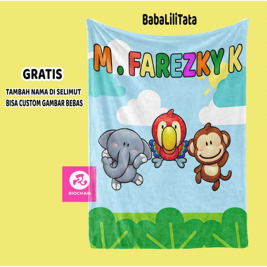 Selimut ANAK  BABALILITATA- selimut lucu - selimut bulu -selimut bulu halus - selimut bayi - selimut