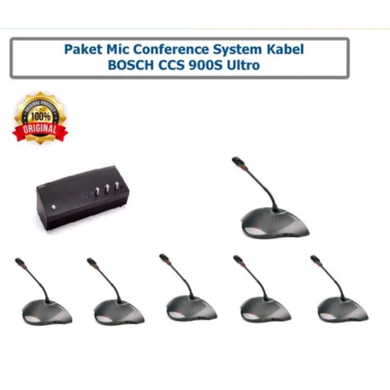 DISTRIBUTOR Paket Mic Conference System Kabel BOSCH CCS 900S Ultro 5 Peserta