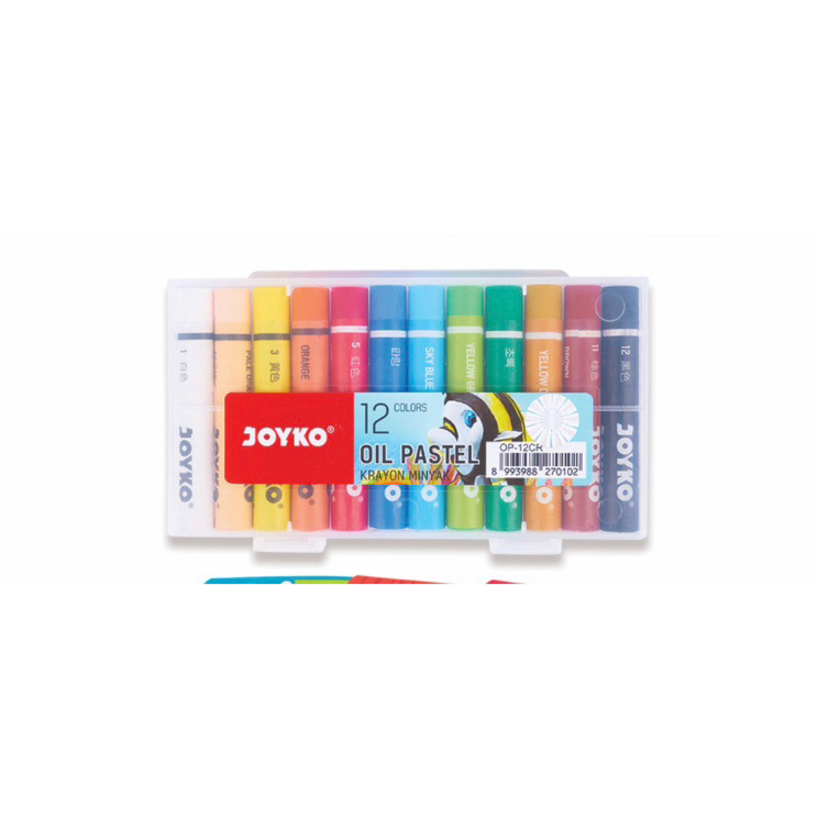 

Hot Sale Crayon Minyak Oil Pastel Joyko OP-12CR 12warna