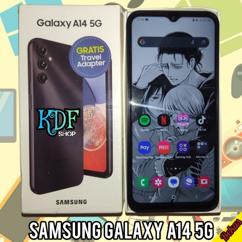 Samsung Galaxy A14 5G Hitam 6/128GB (Second/Bekas)