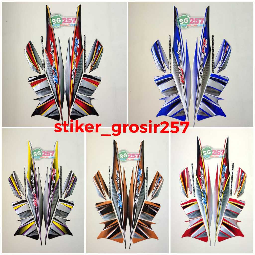 STRIPING STIKER LIS BODY MOTOR HONDA SUPRA FIT NEW 2006 2007