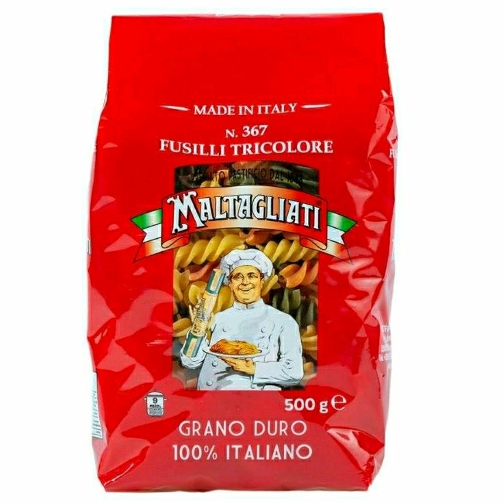 

MALTAGLIATI Fusilli Tricolore N.367 Pasta 500g