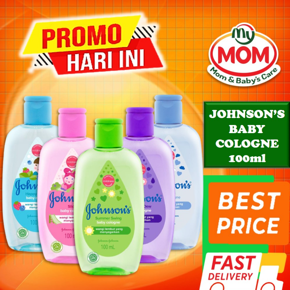 ➩↓✮≛ [BPOM] JOHNSON'S Baby Cologne Isi 100ml / Summer Swing / Morning Dew / Heaven / Happy Berries /