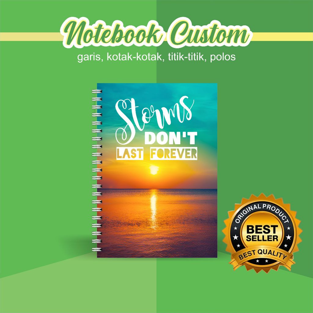 

NOTEBOOK A5 CUSTOM CATATAN/JURNAL BOOKPAPER GRID/KOTAK2#DOTTED/TITIK2#BLANK/POLOS