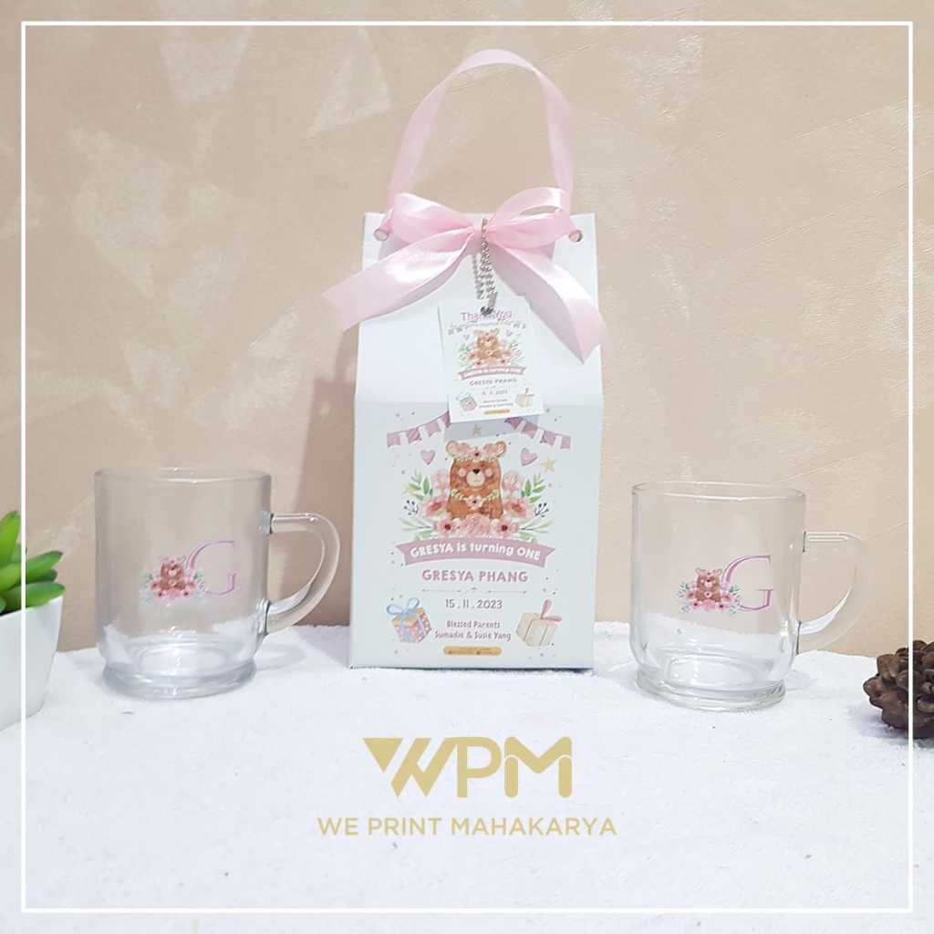 PAKET SOUVENIR MURAH / GELAS BENING / SOUVENIR GELAS