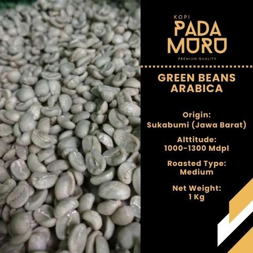 

BIJI KOPI GREEN BEAN ARABIKA FULL WASH 1KG - BIJI KOPI FULL WASH ARABIKA - KOPI SUKABUMI