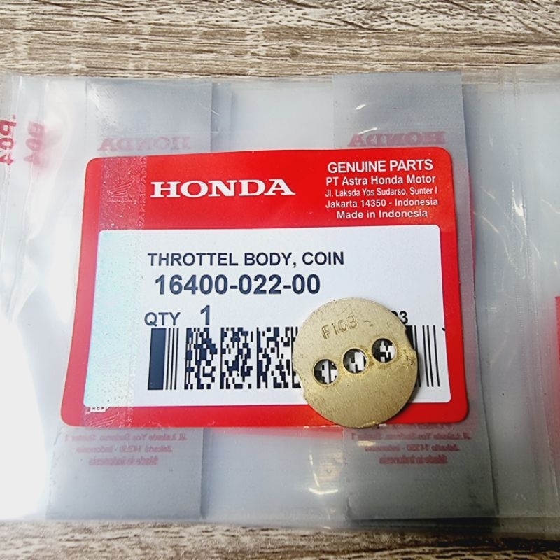 Terbaru Koin Coin Throttle Body 22Mm Honda Beat Fi Scoopy Fi Spacy Fi Genio Original