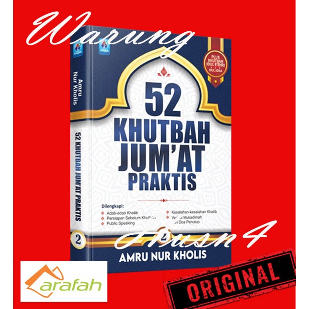 Buku 52 Khutbah Jumat Praktis Plus Khutbah Idul Fitri Dan Idul Adha