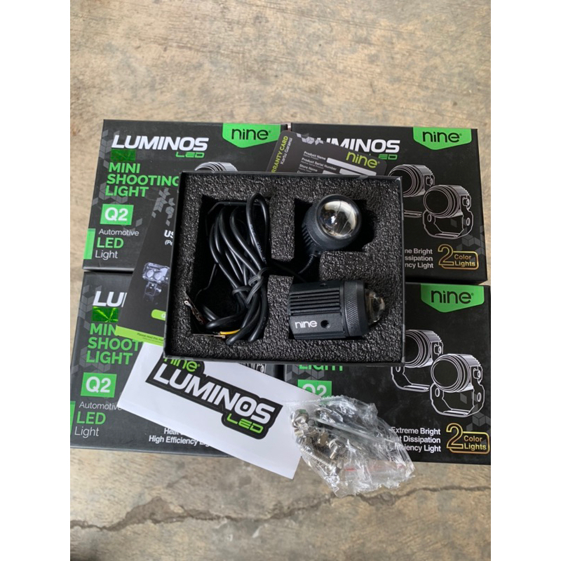 [SIAP KIRIM] LAMPU TEMBAK SOROT LASER LED 2 WARNA LUMINOS Q2 D2 LAMPU KABUT TERANG