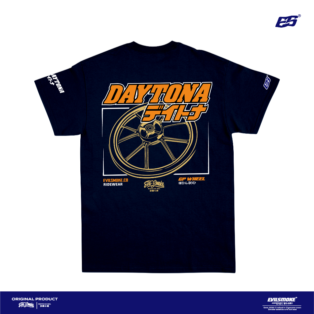 Kaos DAYTONA GP WHEEL / vrossi velg replika baju 2 stroke two stroke 2 tak FIZ R NINJA RR SATRIA HIU