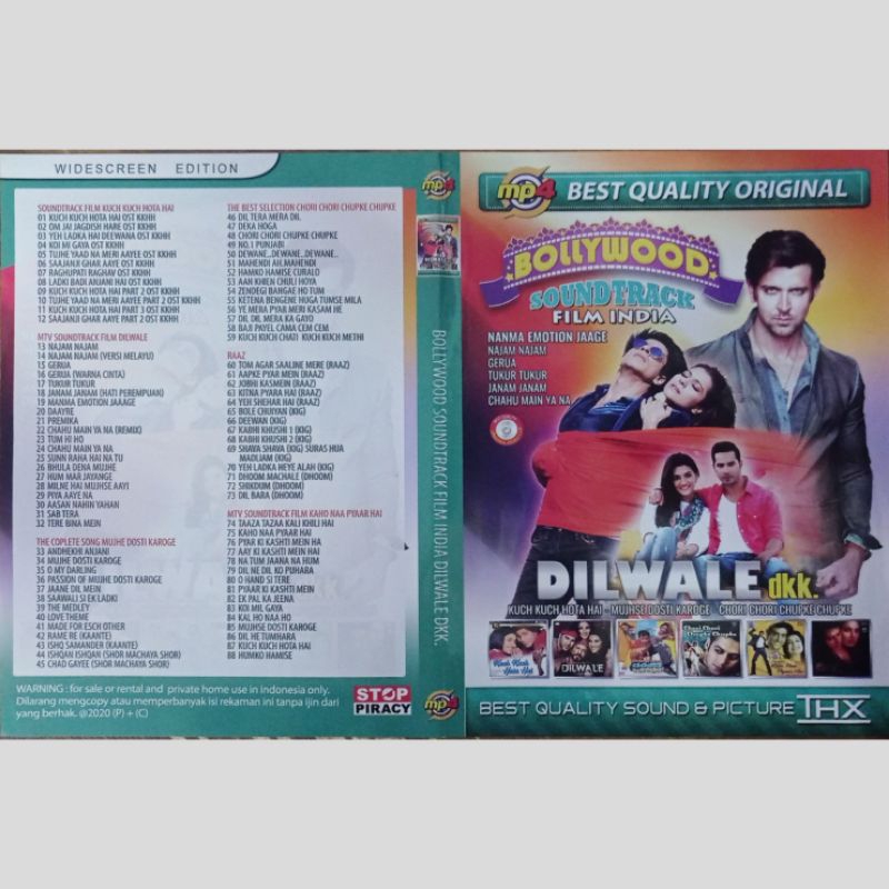 Kaset Mp5 Video Lagu Bollywood Soundtrack Film India Dilwale Dkk