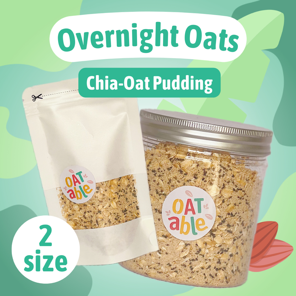 

Overnight Oats Oat-Chia Pudding Oatable Makanan Sehat Sereal Sarapan Protein Healthy Breakfast Snack Granola