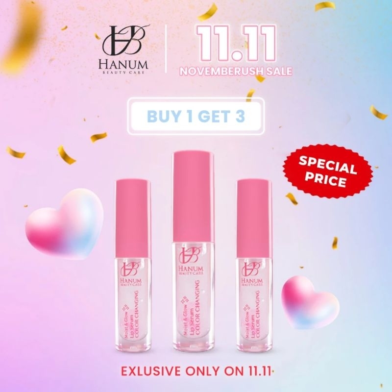 BUNDLING 3 PCS LIPS SERUM || HANUM BEAUTY CARE