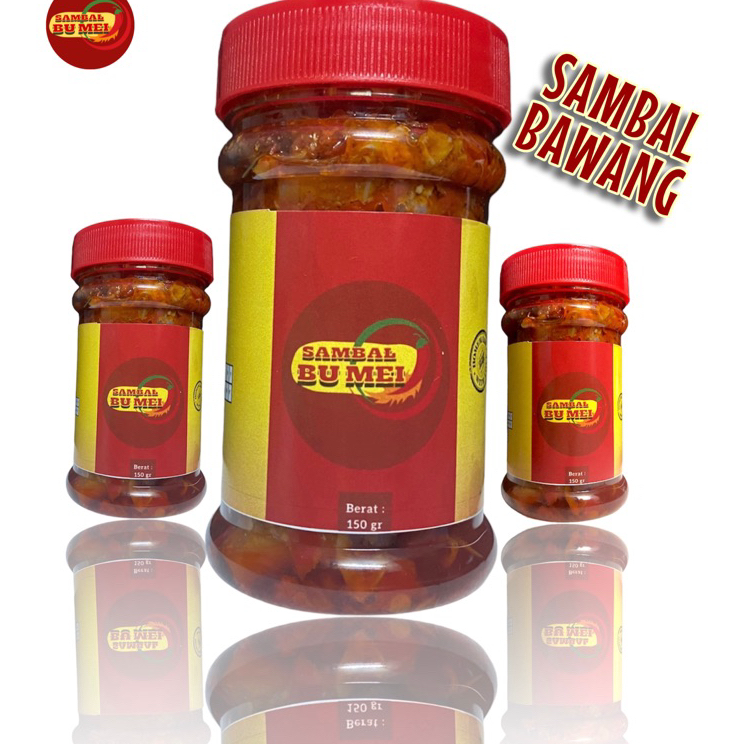 

Big Sale SAMBAL BAWANG / SAMBAL 150GR / SAMBAL BU MEI / SAMBEL PEDES Diskon