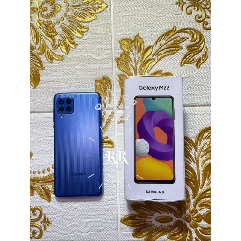 SAMSUNG M22 6/128 LIGHT BLUE SECOND FULLSET