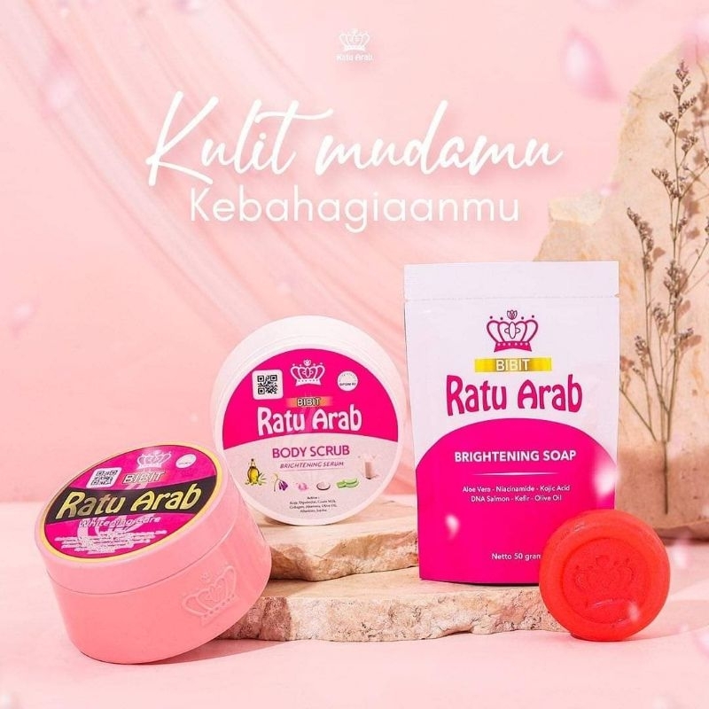 PAKET LENGKAP RATU ARAB / LOTION LULUR SABUN EMPOT RATU ARAB