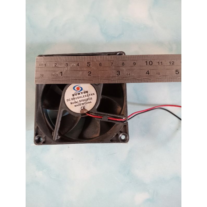 kipas / fan komputer 8cmX8cm  DC 12Volt