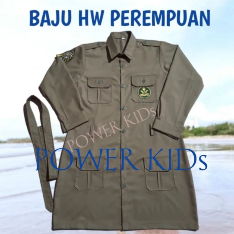 Baju HW Seragam sekolah sd smp sma muhammadiyah perempuan