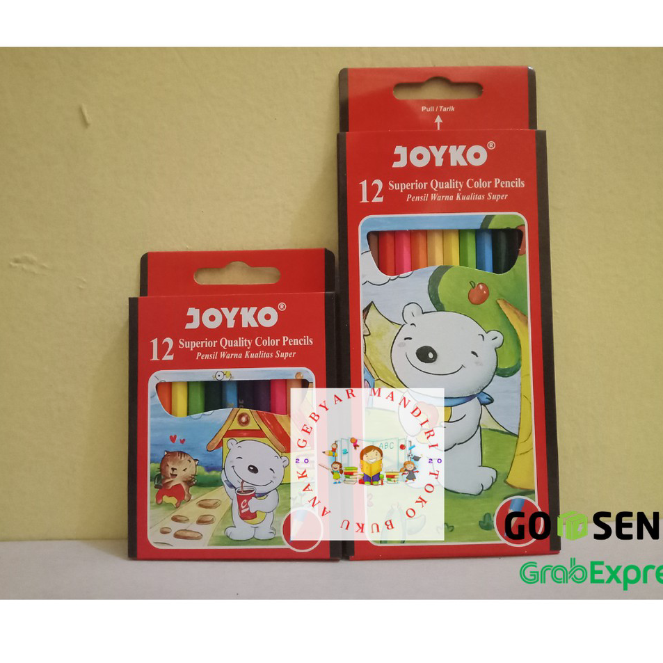 

Big Sale Pensil Warna color pencil joyko 12 warna Panjang & Pendek Baru