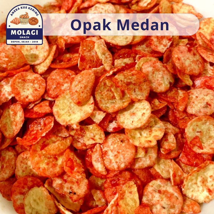 

OPAK MEDAN Pedas 250 Gram / Keripik Singkong Medan Pedas - Molagi Snack