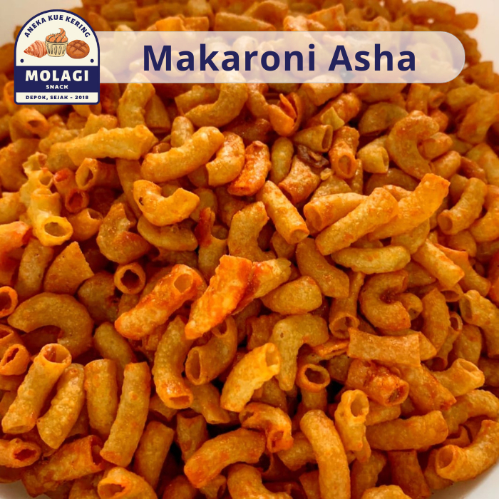 

Makaroni Asha Rasa Nasi Goreng / Macaroni Pedas 250 Gram - Molagi Snack