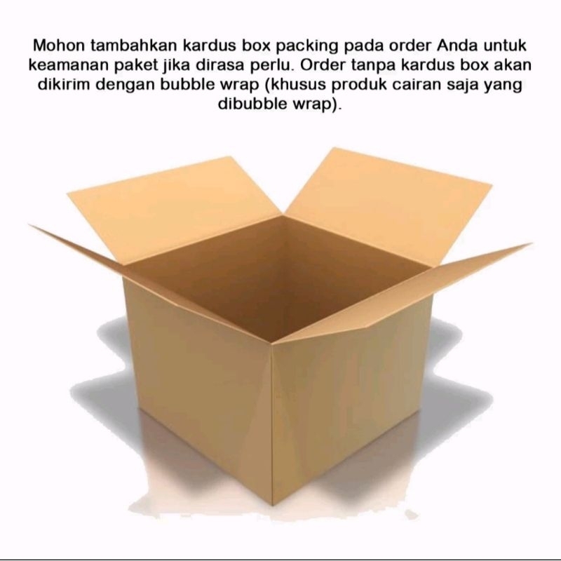 

Tambahan Box Packing / Agar tetap aman dalam pengiriman