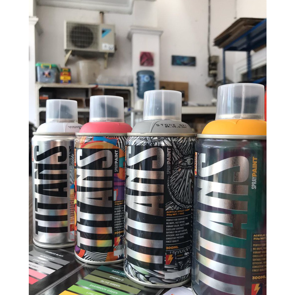 

Terlaris TITANS SPRAY PAINT / CAT SEMPROT/CAT SENI GRAFFITI/CAT SEPEDA/ CAT MOTOR/ CAT BESI/ CAT AKRILIK