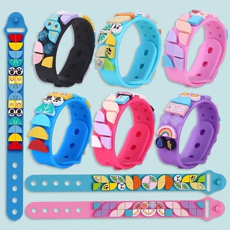 Mainan Gelang Anak Gelang Lego Dots Bracelet Puzzle Viral Mainan Gelang tempelan