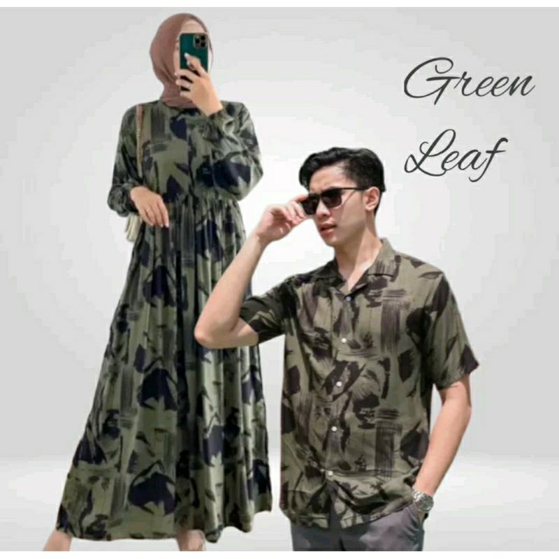 Couple Gamis Rayon Viscose - couple batik / batik sarimbit / 2439 Batik Couple Adipati busui