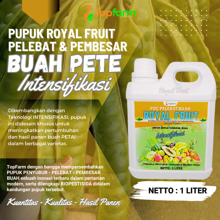 Pupuk Cair Buah Super Lebat / Pupuk Pelebat Buah Pete / Pupuk Anti Perontok Buah Pete / Pupuk Penyub