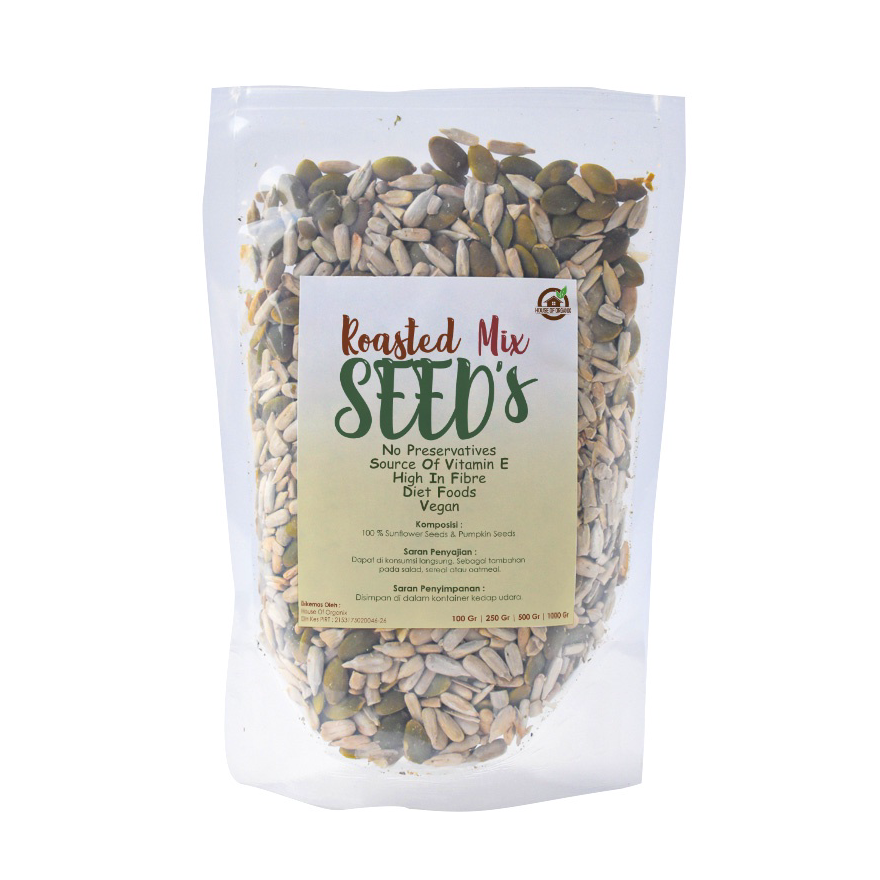 

KTVC1038 Terlaris Roasted Mix Sunflower Pumpkin Seeds ( Panggang ) - 100 Gr