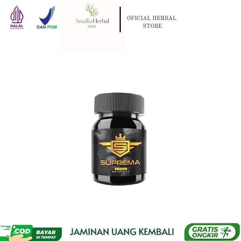 Suprema Asli Original - Suplemen Kesehatan Stamina Pria - Pembesar Kuat Tahan Lama - Suprema 100% As