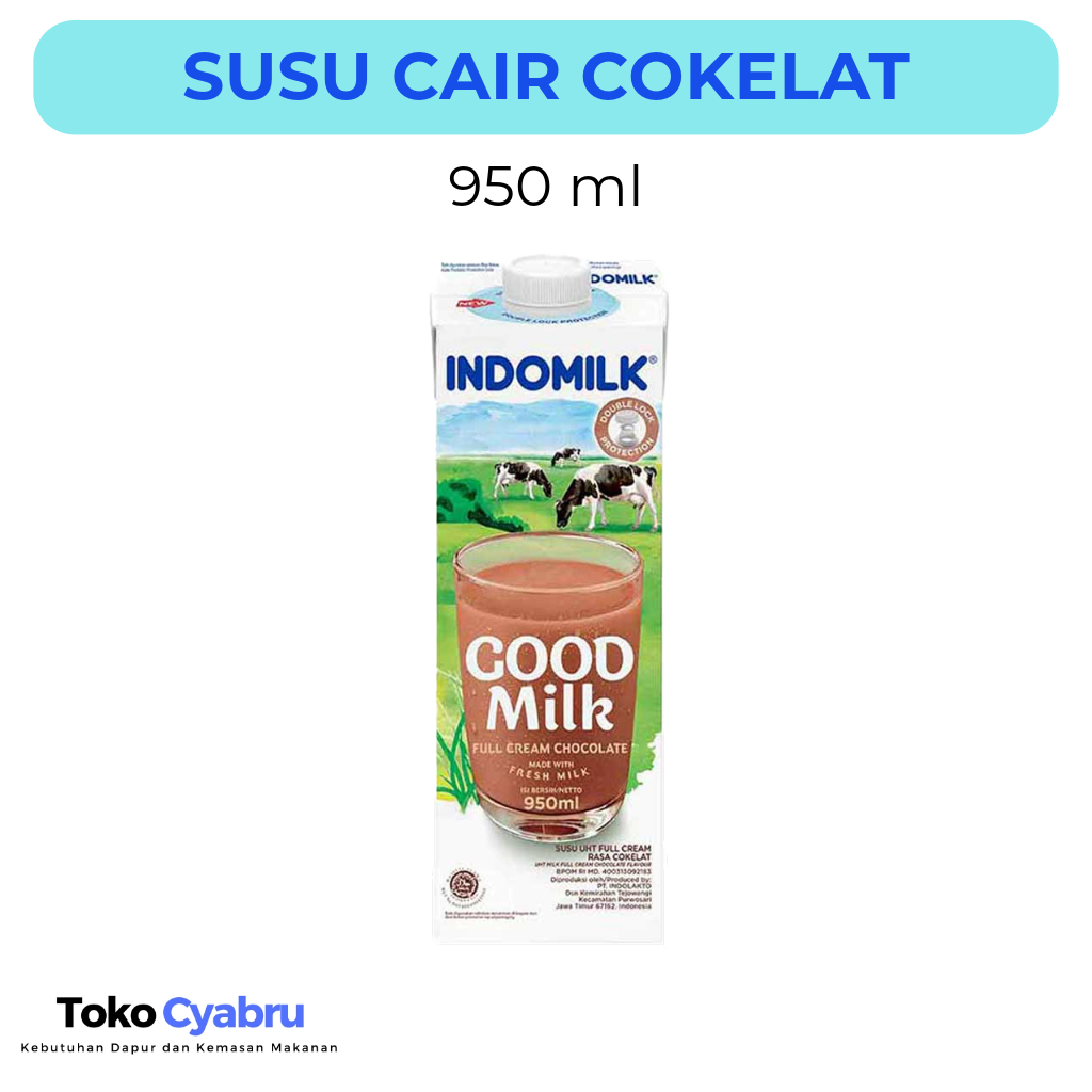 

Susu UHT Full Cream Cokelat Indomilk 950 ml