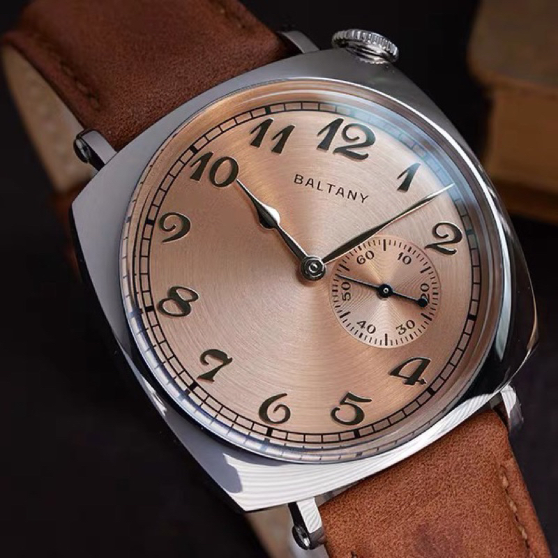Baltany Watch Retro American 1921 Cockeyed Dial Automatic Watch S4046