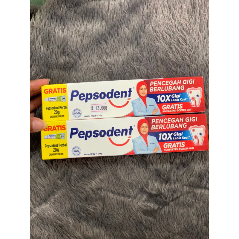 Pepsodent 190gr Free Pepsodent Herbal 20gr