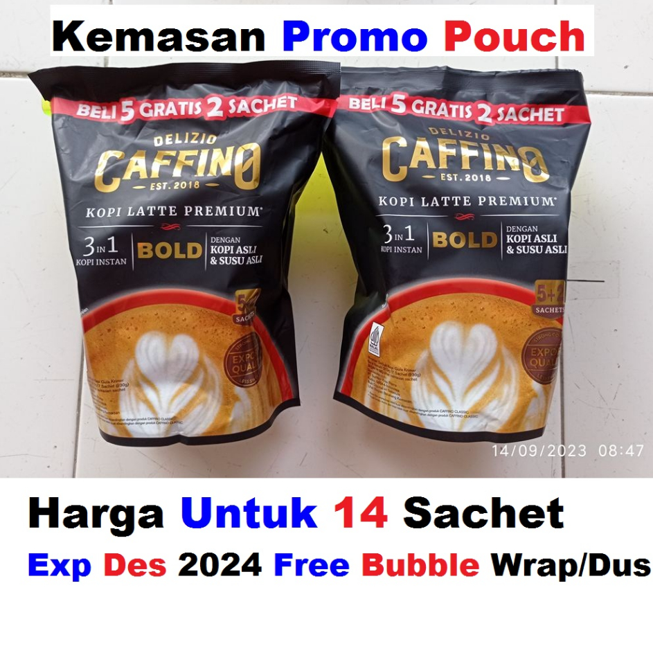 

YNNK2753 TERBARU CAFFINO Cafino Bold @30g Baru Kemasan Kopi 3in1