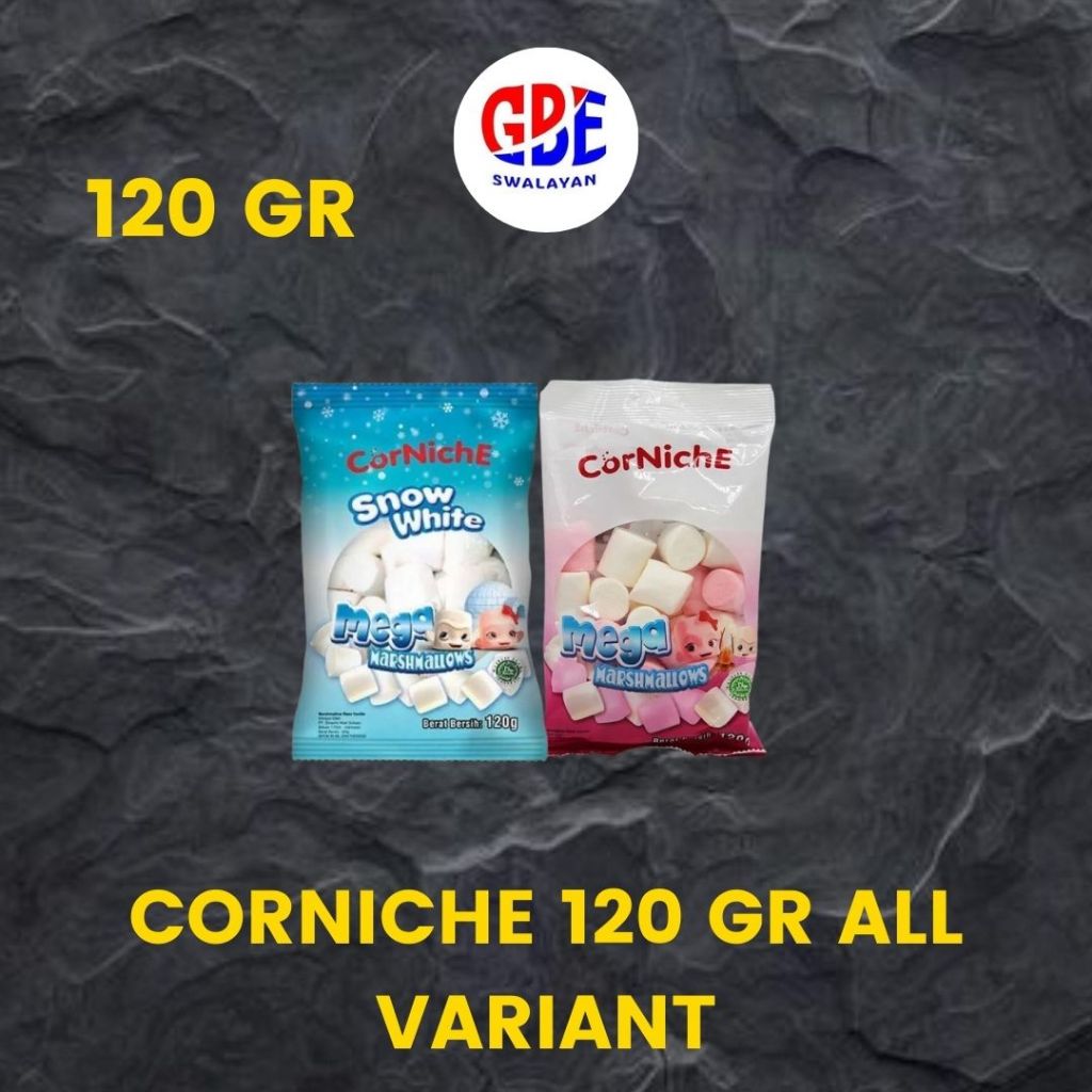 

CORNICHE MEGA MARSHMALLOWS 120 GR ALL VARIANT | MEGA SNOW WHITE | MEGA MARSHMALLOWS