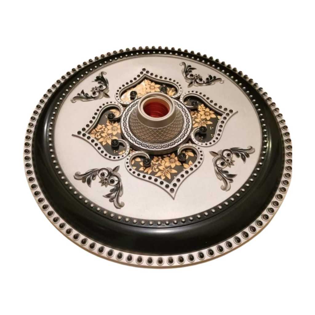 ORNAMEN LAMPU PLAFON ARTISTIK PVC 30CM*30CM Ornamen Lampu Plafon gypsum Panel Minimalis Bahan ABS