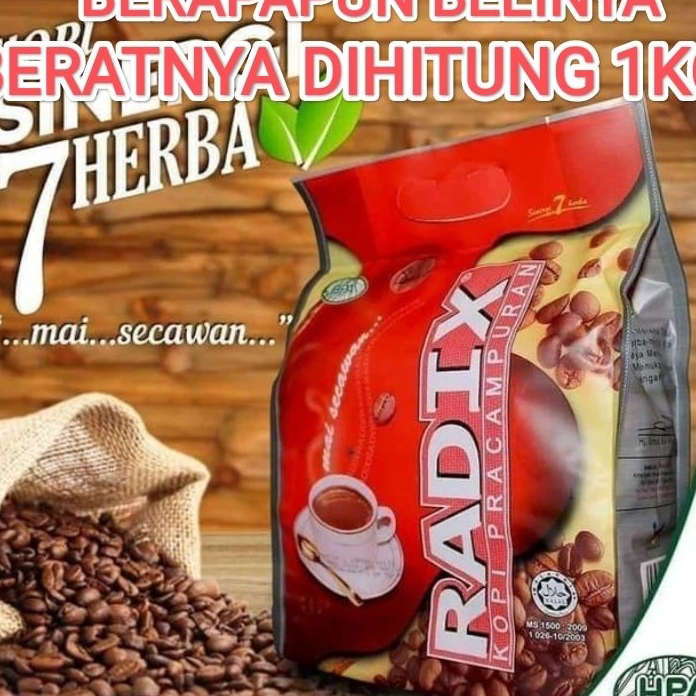 

THMS7073 HOT kopi radix HPA isi 32 sachet