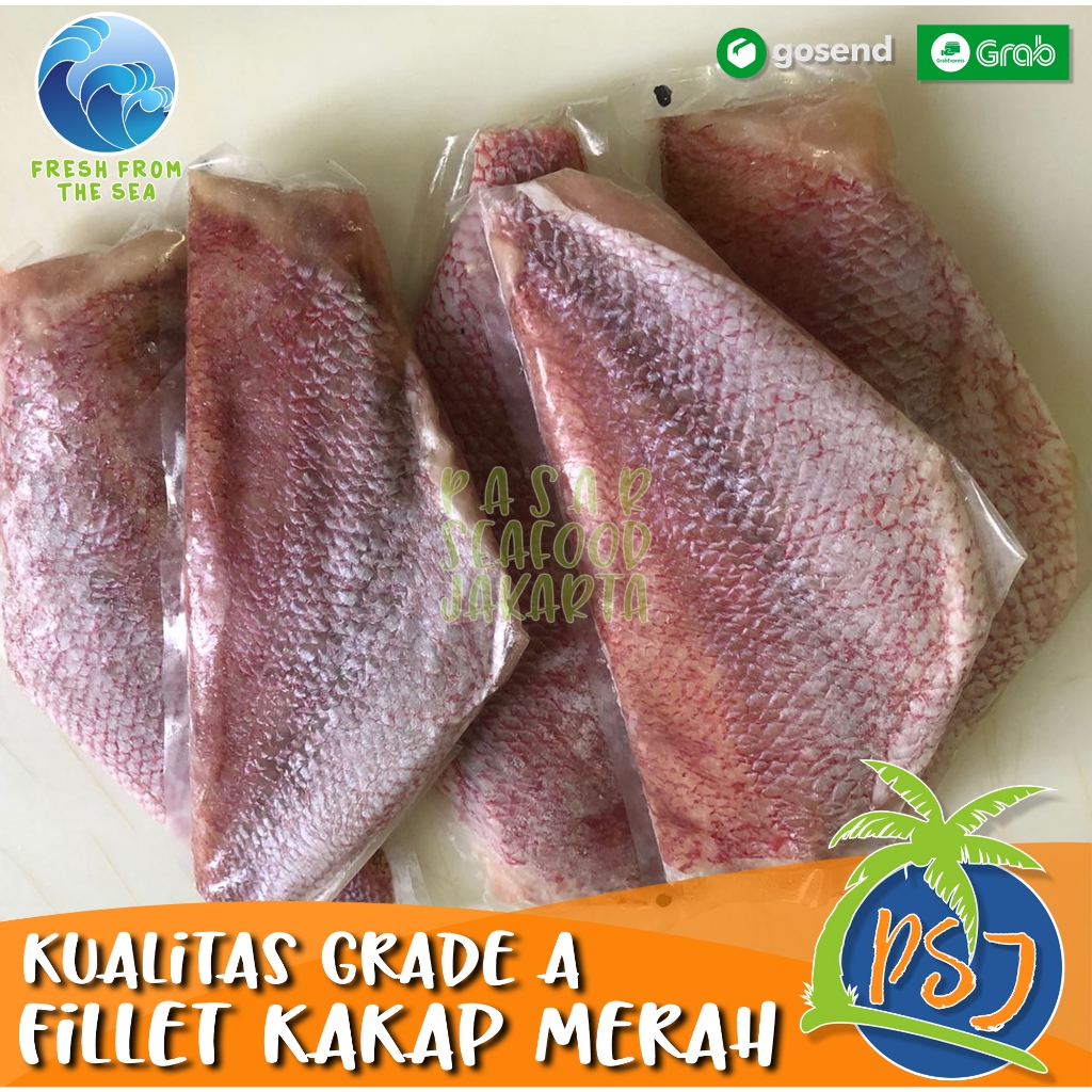 

Fillet Kakap Merah (tanpa duri) / Red Snapper Boneless Grade A / Ikan Kakap Merah Frozen