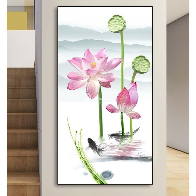 AINUN....HIASAN DINDING RUANG TAMU TERLARIS MOTIF BUNGA/HIASAN DINDING DEKORASI RUMAH POSTER KAYU PA