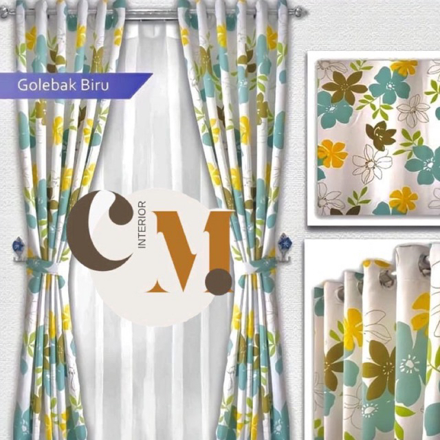 Gorden motif bunga/gorden bunga golebak aesthetic